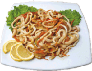 кальмары с овощами