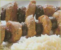 шашлык с рисом