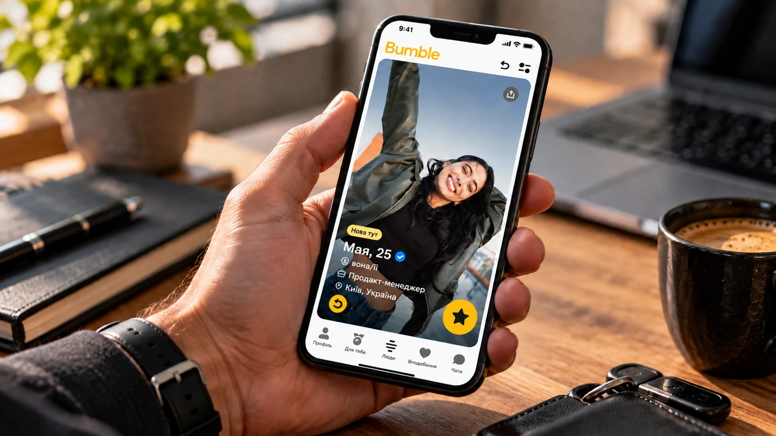Застосунок для знайомств після 30 Bumble